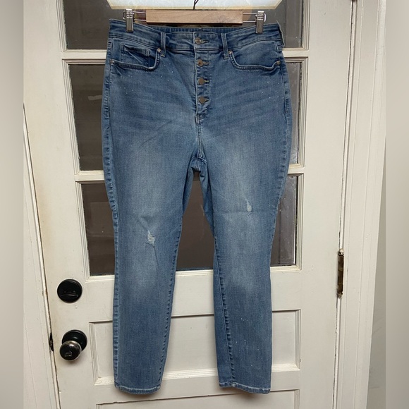 Denim - NYDJ Ami Skinny blue denim button fly ankle jeans